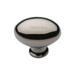 M Marcus Heritage Brass Oval Design Cupboard Knob 32mm 